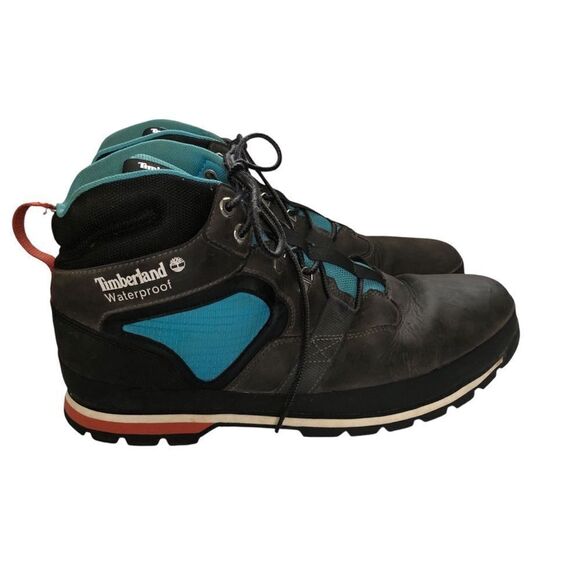 Timberland Men’s Euro Hiker Waterproof Mid Hiker Grey Boots Size 13 - Picture 1 of 7